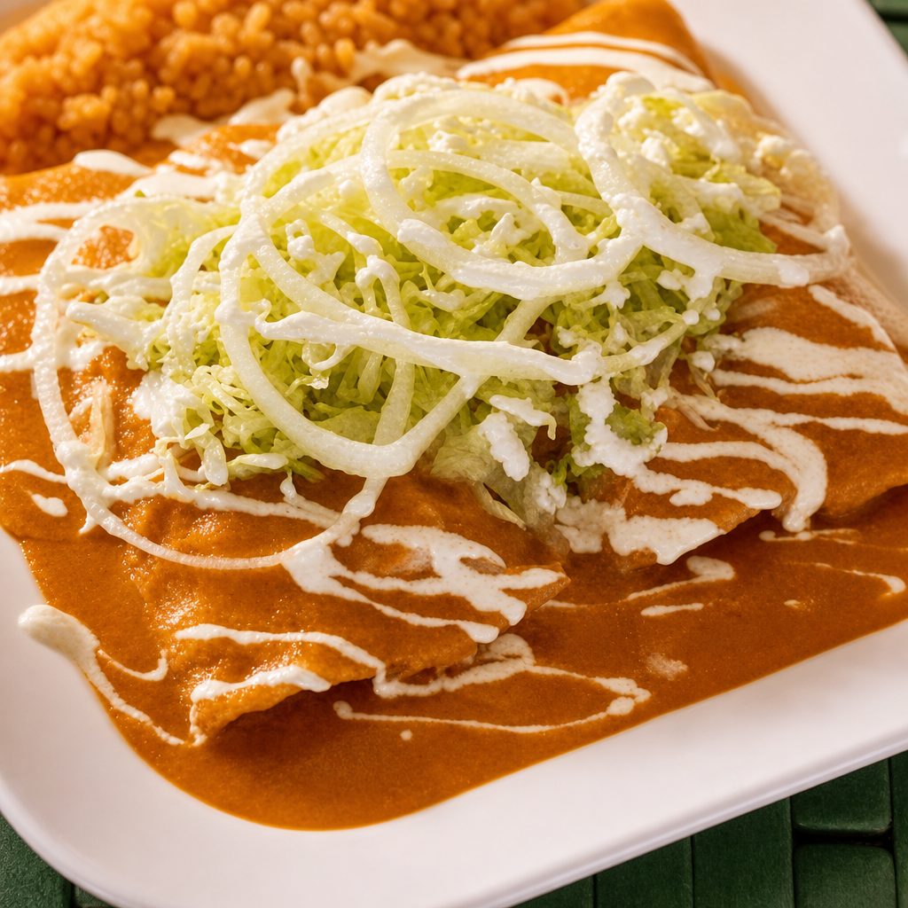Enchiladas Rojas.