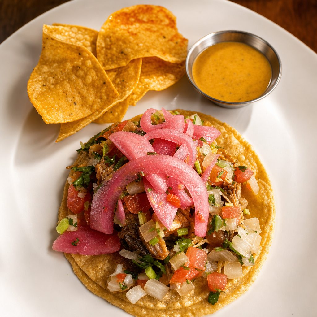 Tacos Conchinita Pibil.