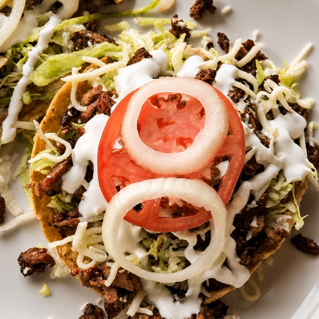 Tostadas with Meat.