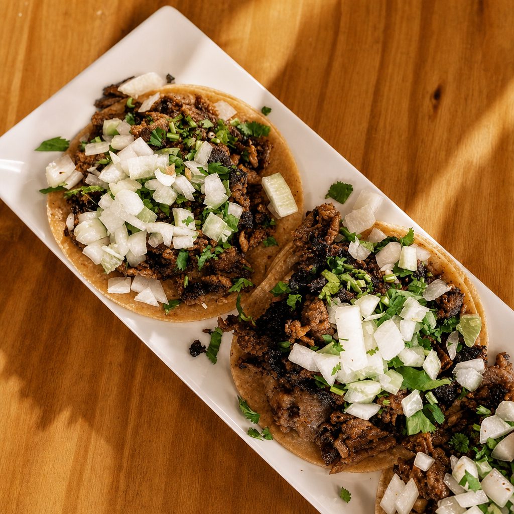 Tacos Al Carbon.